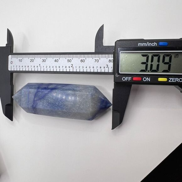 Blue Aventurine Double Terminated Meditation Wand (4) - Picture 9 of 10